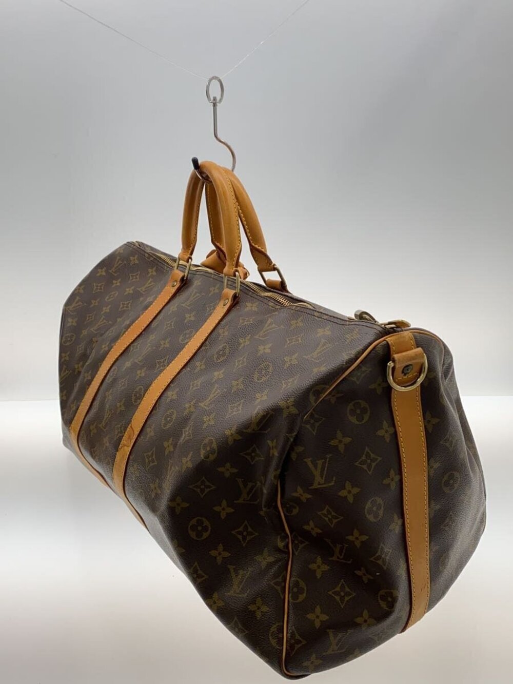 Louis Vuitton Monogram Bandouliere Keepall Canvas Brown